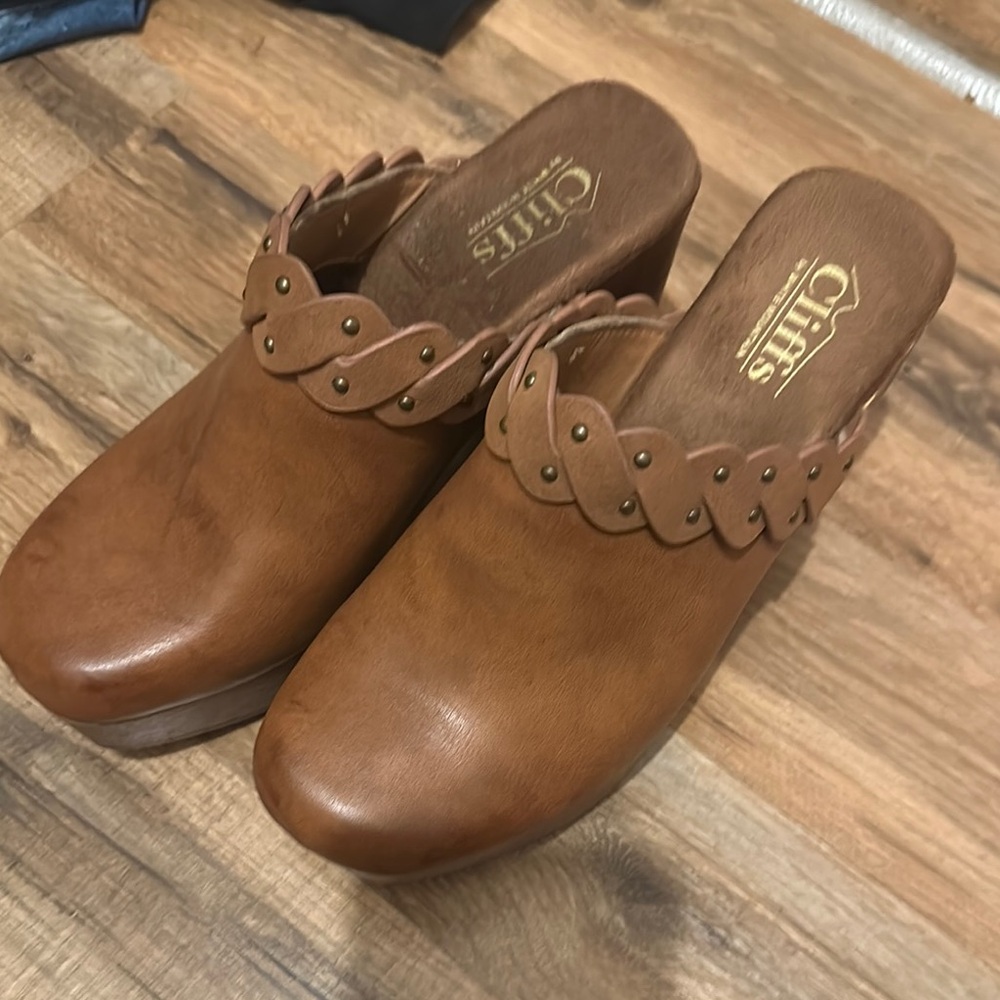 Women's Brown Clogs